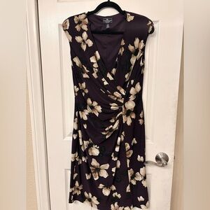 American Living Purple Floral Midi Dress